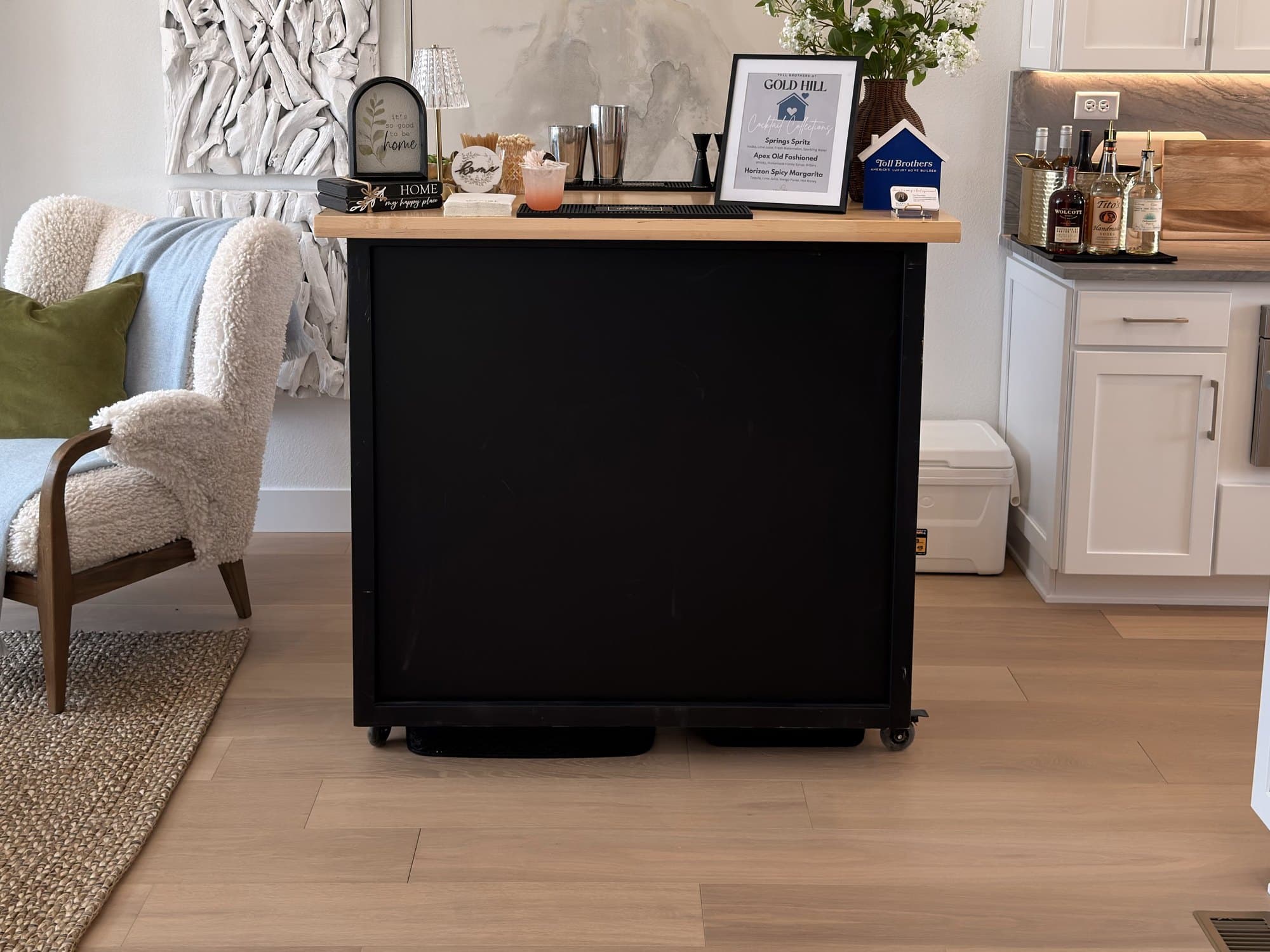 The Mini Midnight Blonde — Custom 4ft Bar